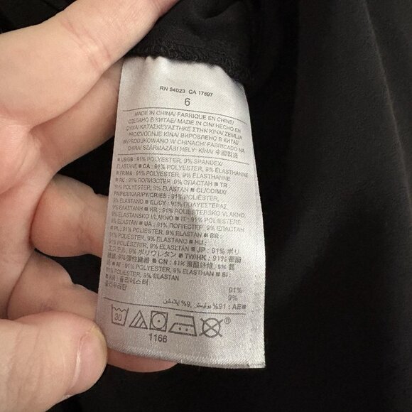 Banana Republic Women 6 Black V-Neck Spaghetti Straps Drapey Jogger Jumpsuit - Picture 10 of 14